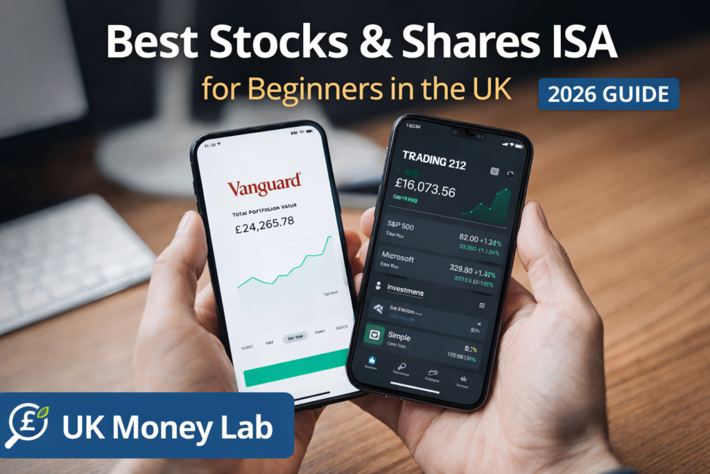 Best Stocks & Shares ISA for Beginners UK (2026 Guide) Best Stocks and Shares ISA for beginners in the UK showing Vanguard and Trading 212 platforms