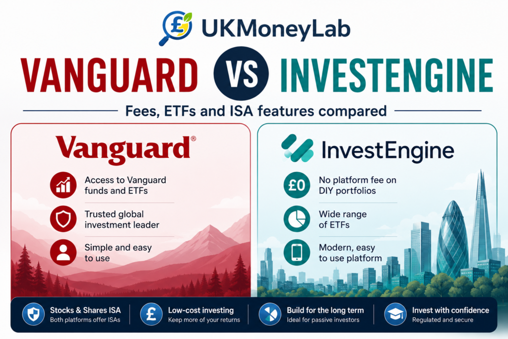 Vanguard vs InvestEngine comparison for UK investors by UKMoneyLab