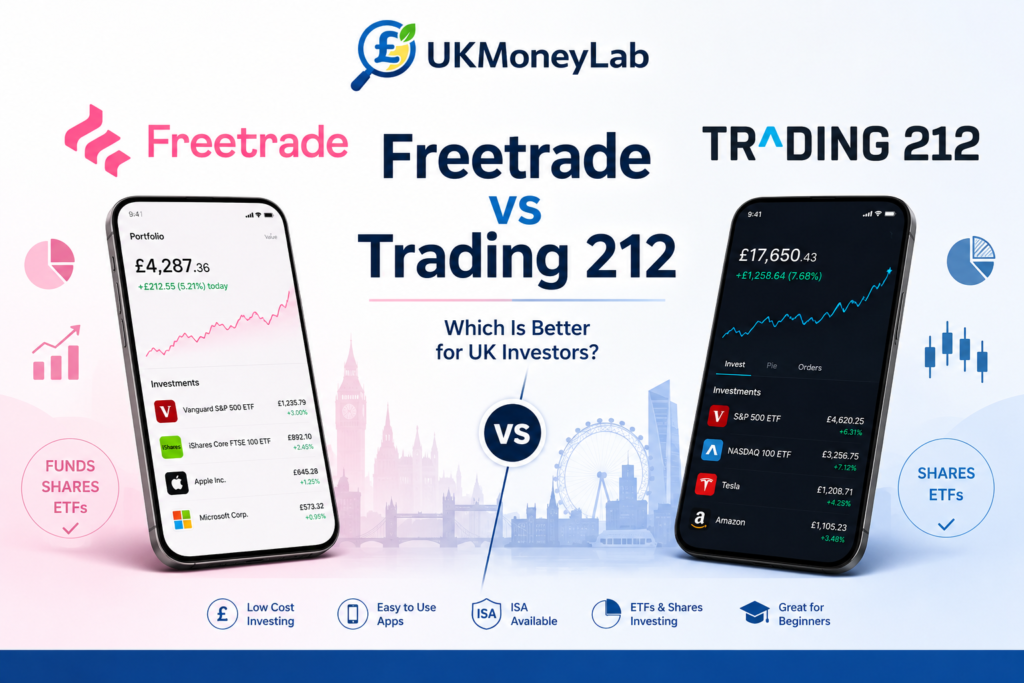 Freetrade vs Trading 212 comparison for UK investors by UKMoneyLab